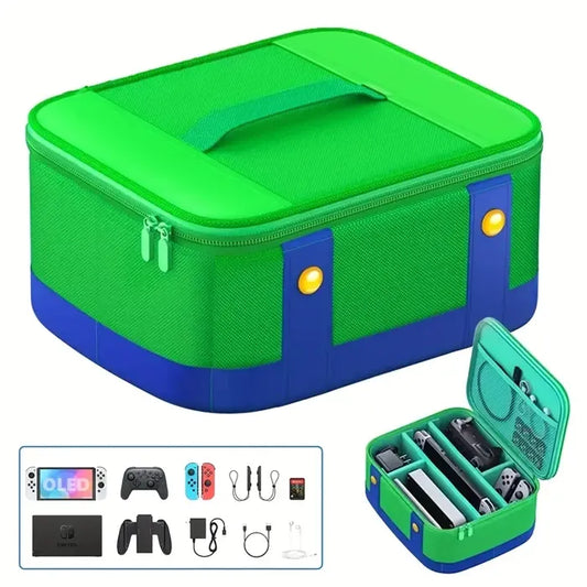 Nintendo Switch Carrying Big Storage Bag - Green