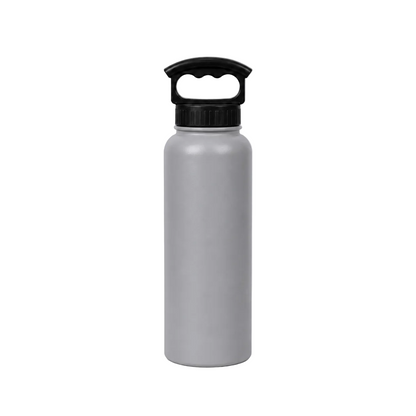 Fifty 34oz - Slate Grey Bottle-3 Finger Grip Cap product photo