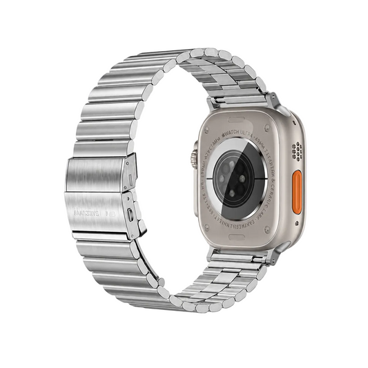 AmazingThing Titan Steel Apple Watch Band Ergonomic Design for All-day Wear