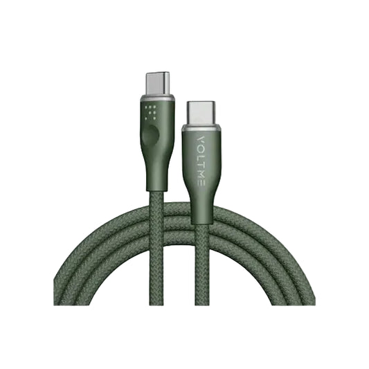 VOLTME USB C to USB C Cable - Powerlink Rugg Double Nylon Fast Charging Cord 1m - 60W
