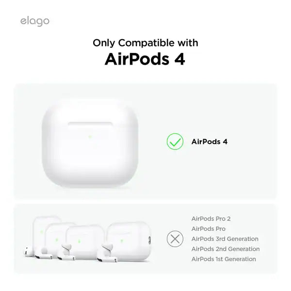 Elago AirPods 4 Clear Hang case - Transparent product photo
