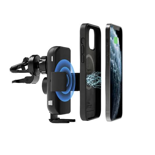 Elago Wireless Car Charger with Auto Clamping Car Mount 15W (black)