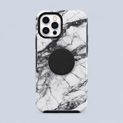OtterBox iPhone 12 Pro Max Otter + POP Symmetry Series Case - White Marble