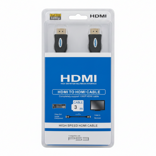 HDMI 3M High Speed HDMI Cable Full HD 1080P HDMI to HDMI