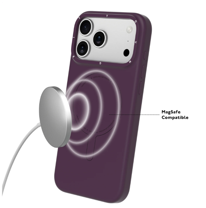 Youngkit Morandi Silicone for iPhone 18 Pro / 17 Pro  Case - Burgundy