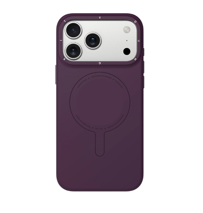 Youngkit Morandi Silicone for iPhone 18 Pro / 17 Pro  Case - Burgundy