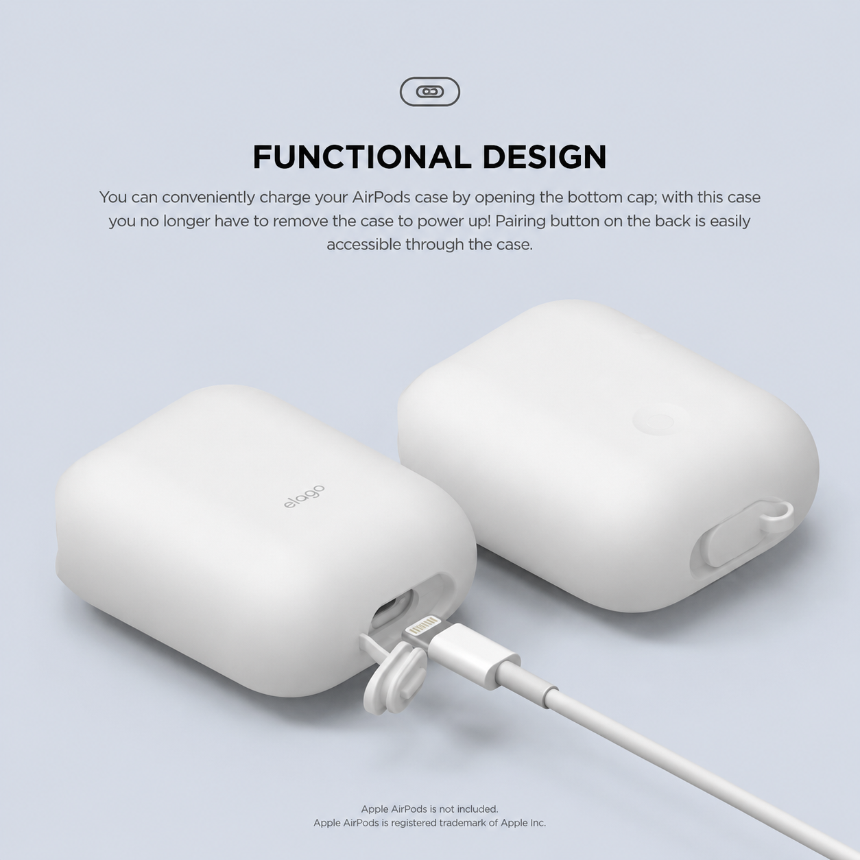 Elago Airpods Waterproof Case - White