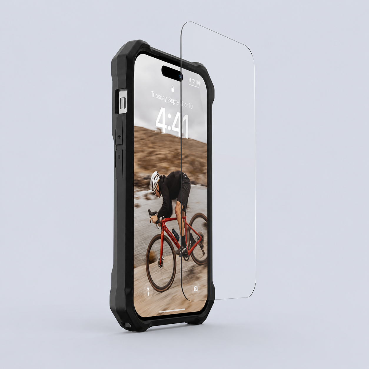 UAG iPhone 14 Pro Max Glass Screen Protector back view