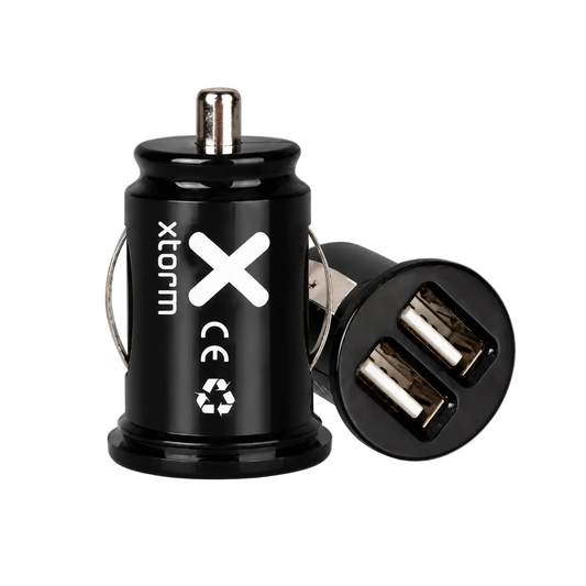 XTORM 2-Port 3 1A USB Car Charger - Black