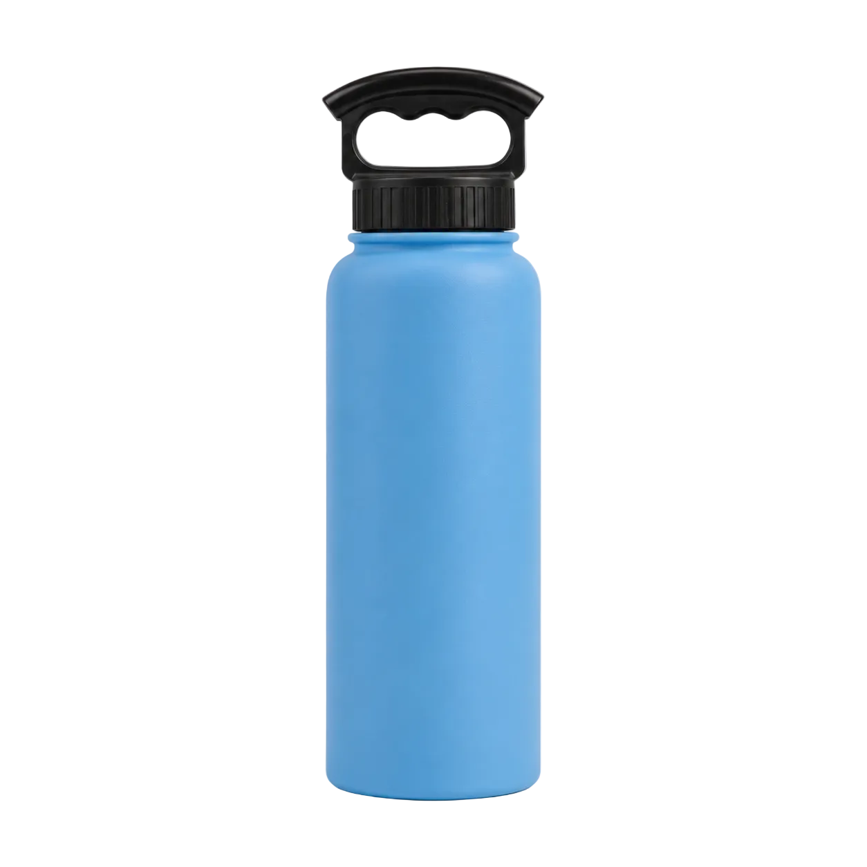 Fifty 34oz - Crater Blue Bottle-3 Finger Grip Cap V34001BL0-A - Blue product photo