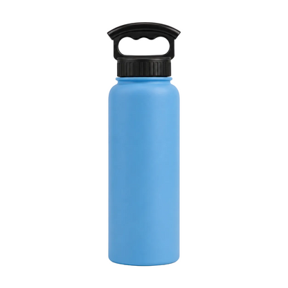 Fifty 34oz - Crater Blue Bottle-3 Finger Grip Cap V34001BL0-A - Blue product photo