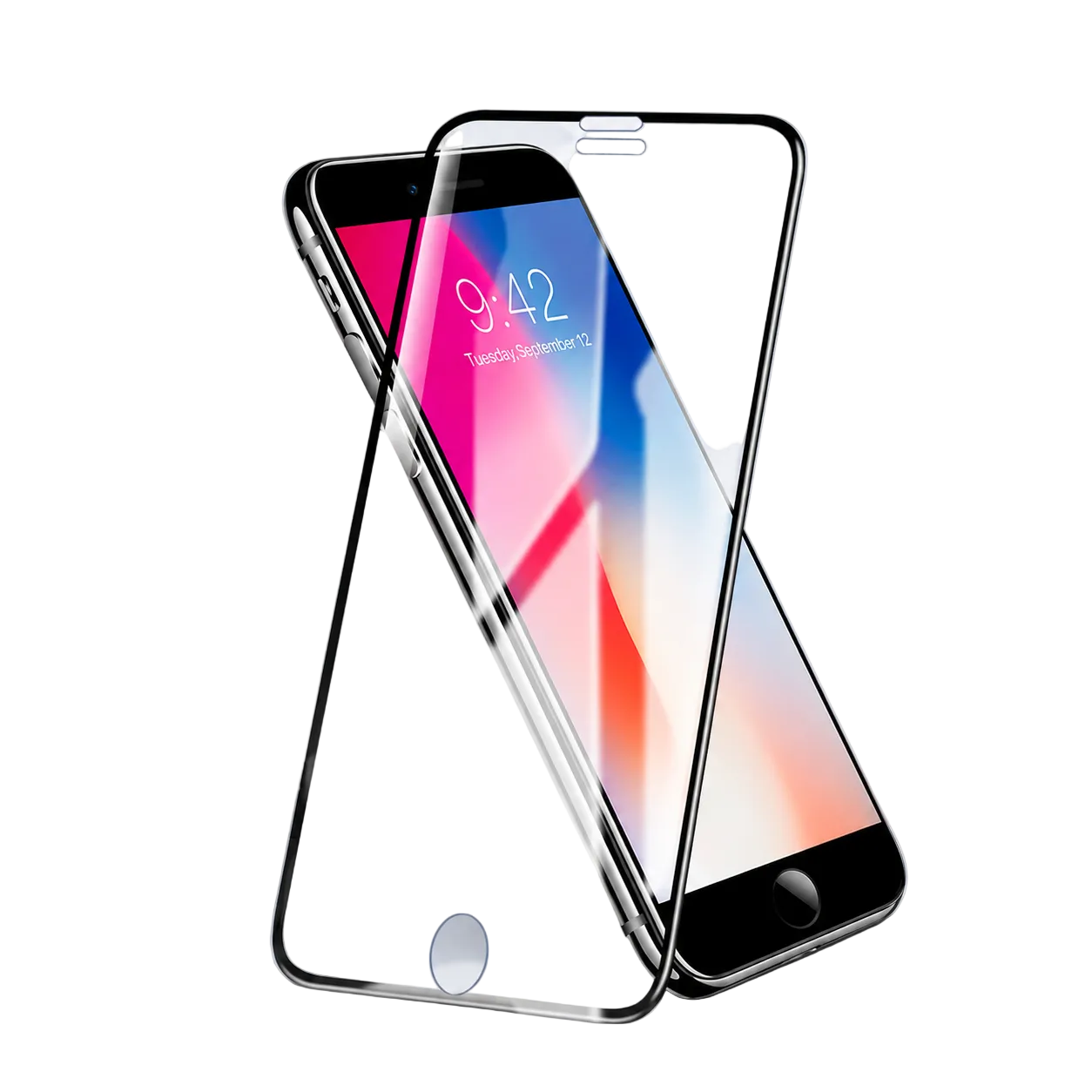 Rock iPhone 6 6S 7 8 Plus Screen Protector 3D - Black