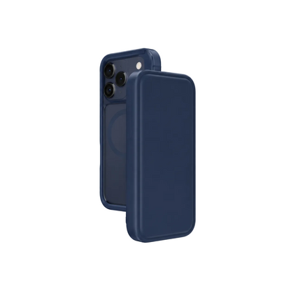 Amazingthing iPhone 17 Pro Max Glamour Folio Magsafe Drop Proof Case - Blue