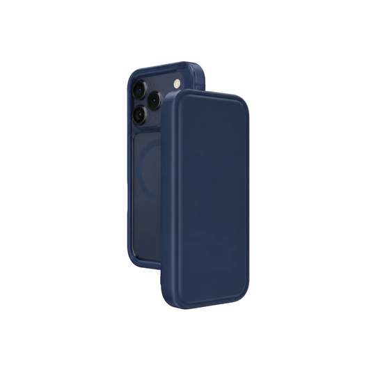 Amazingthing iPhone 17 Pro Max Glamour Folio Magsafe Drop Proof Case - Blue