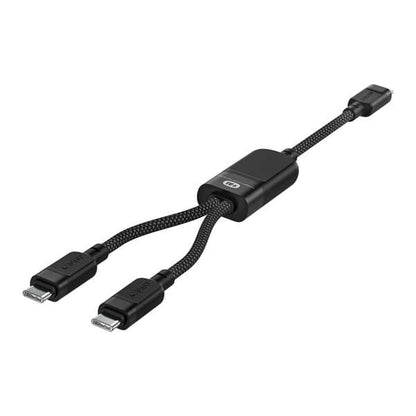 Acefast C5 USB-C - USB-C 2in1 100W 480Mb s cable - black additional product image