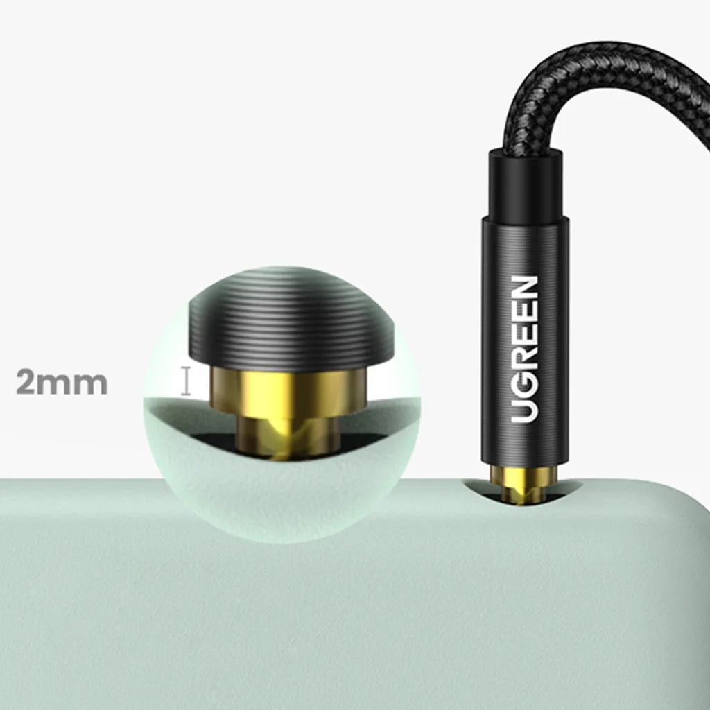 Ugreen audio cable AUX straight minijack 3 5 mm 1m - black product photo