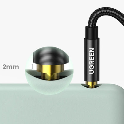 Ugreen audio cable AUX straight minijack 3 5 mm 1m - black product photo