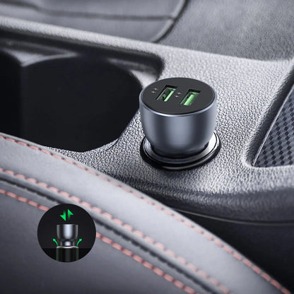 Ugreen fast car charger 2x USB 36W Quick Charge SCP FCP AFC gray CD213 10144 product photo