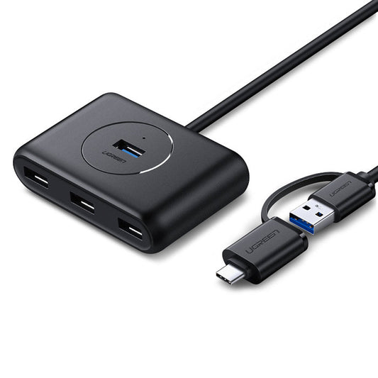 Ugreen HUB splitter 4x USB 3 0 USB port Type C cable 1m - black product photo
