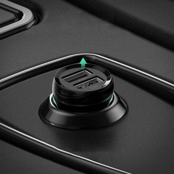 Ugreen car charger 2x USB 24W 4 8 A 2x 2 4 A black 50875 product photo
