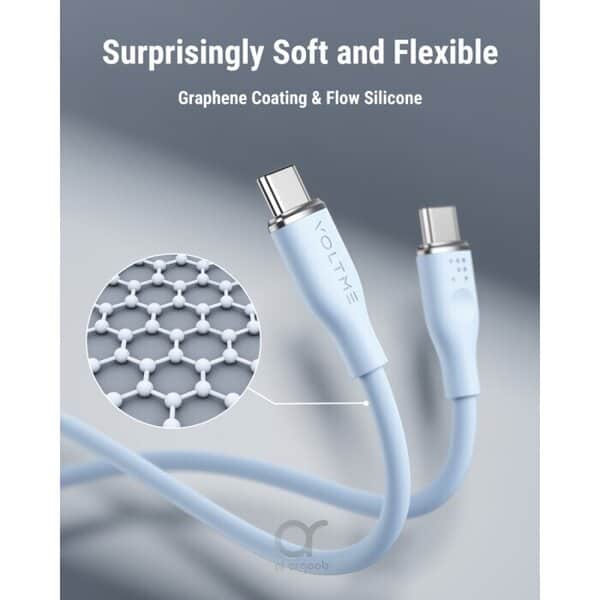 Voltme Powerlink Moss Liquid Silicon Cable Type C to Type C 5A 1M 100W Emarker