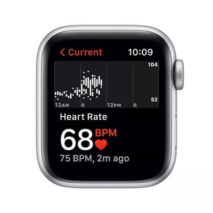 Apple Watch SE 40mm Silver Aluminum Case with Abyss Blue Sport Band