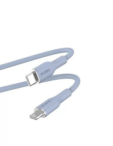 Puro ICON Soft USB-C to Lightning MFi certified 1 5 m Blue product photo