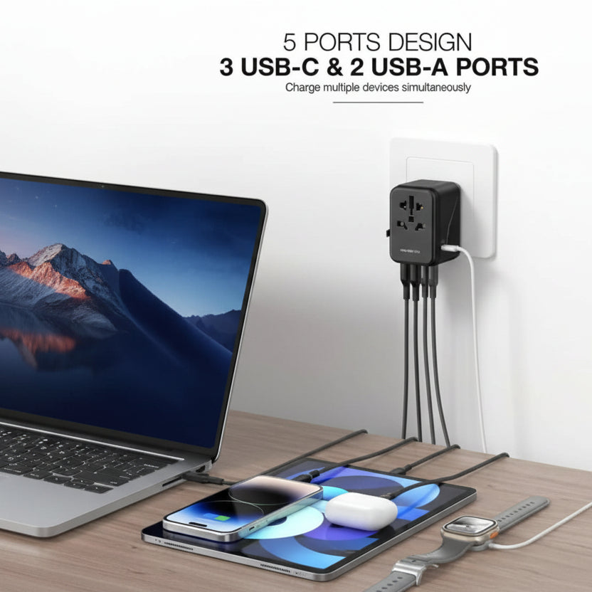 AmazingThing Explorer Pro Travel PD35W 2A+3C Adaptor product photo