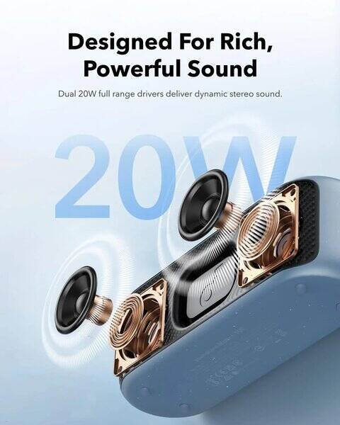 Soundcore Motion 100 Portable Speaker 2 Full Range Drivers Stereo for Outdoor