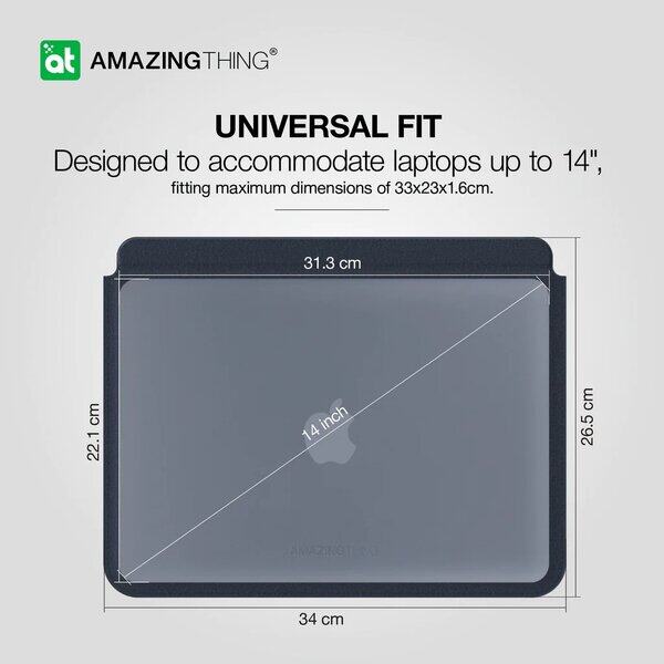 AmazingThing Matte Pro Mag Sleeve with Stand Case Cover for Macbook Pro - Blue