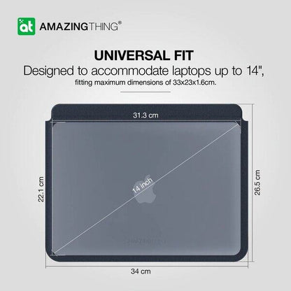 AmazingThing Matte Pro Mag Sleeve with Stand Case Cover for Macbook Pro - Blue