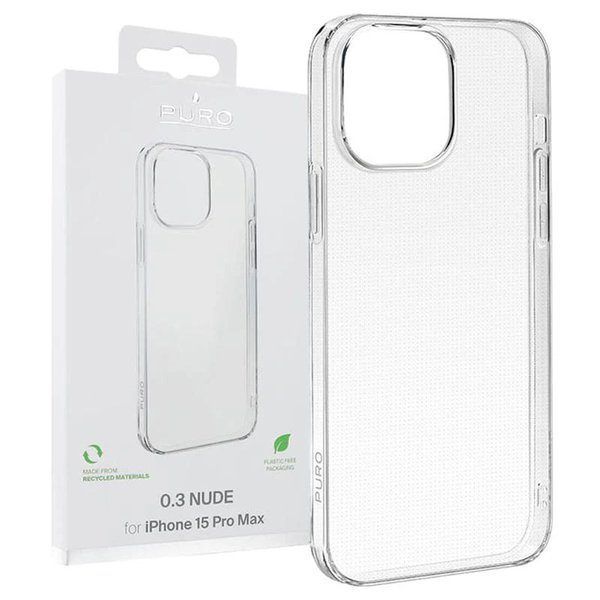 Puro iPhone 15 Pro Max 0 3 NUDE TPU Case - Clear product photo