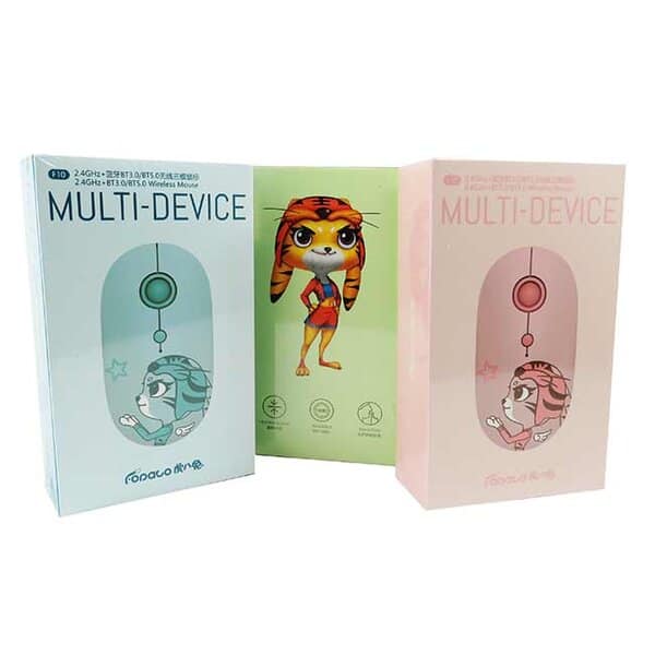 FOPATO Silent Wireless Mouse Model F10 Blue product photo