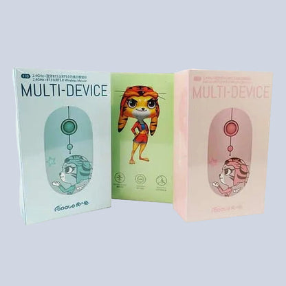 FOPATO Silent Wireless Mouse Model F10 GREEN product photo
