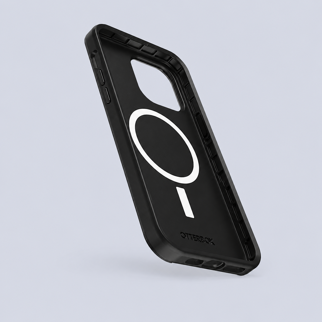 Otterbox iPhone 14 Pro Max MagSafe Symmetry Series- Rebel Black side view