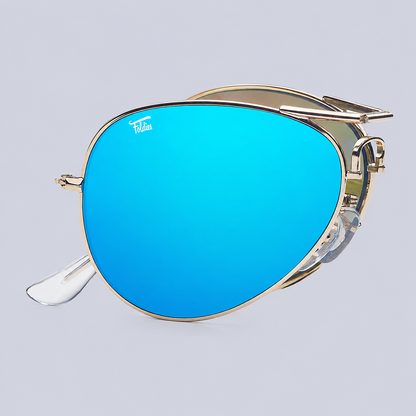 Foldies Polarized Folding Sunglasses Scratch Resistant Lens Coating Collapsible Frame