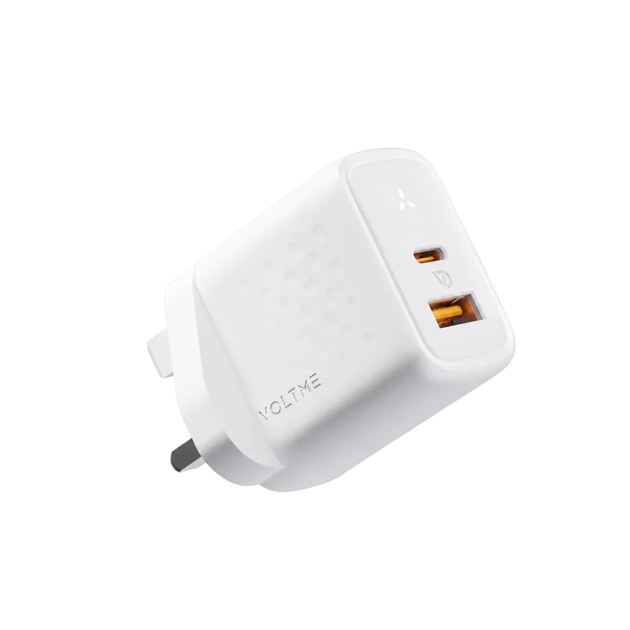 Voltme 2-Port 35W USB-C GaN Fast Charger Mini Travel Power Adapter with USB-C PD & USB-A