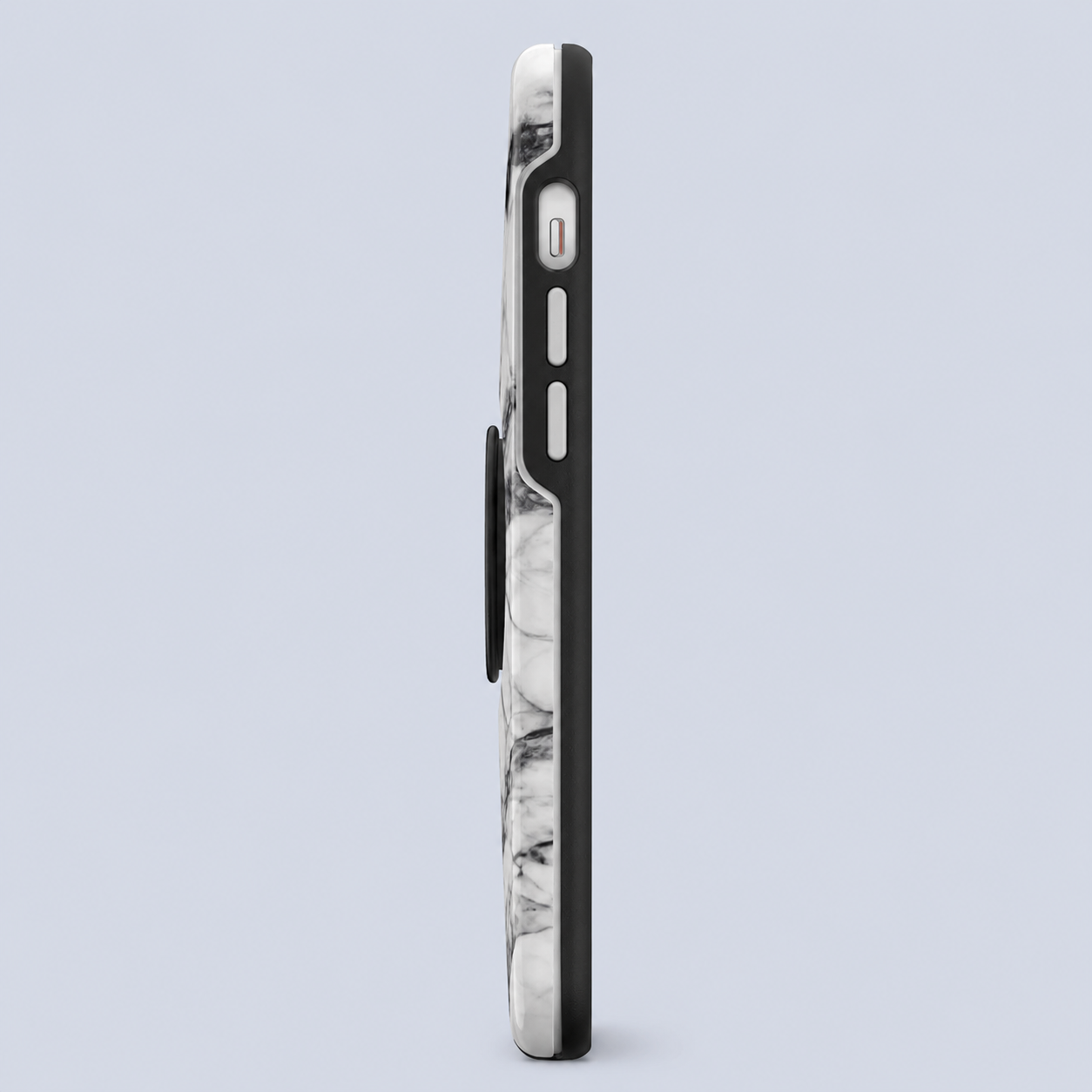 OtterBox iPhone 12 Pro Max Otter + POP Symmetry Series Case - White Marble in-use view