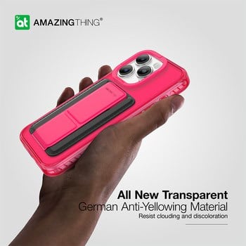 AmazingThing Titan Pro Magnetic Case Wallet Set iPhone 15 Pro max-pink product photo