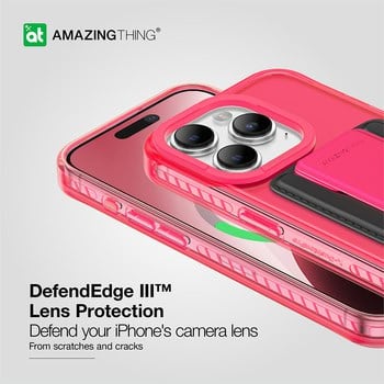 AmazingThing Titan Pro Magnetic Case Wallet Set iPhone 15 Pro max-pink product photo