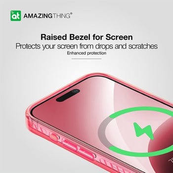 AmazingThing Titan Pro Magnetic Case Wallet Set iPhone 15 Pro max-pink product photo