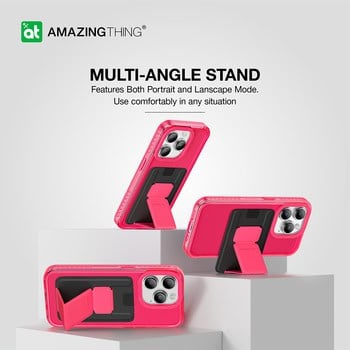 AmazingThing Titan Pro Magnetic Case Wallet Set iPhone 15 Pro max-pink product photo