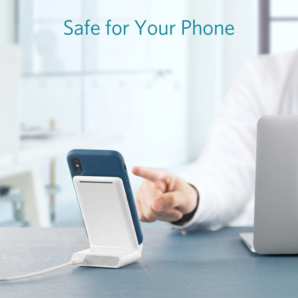 Anker Powerwave 7 5W Stand Wireless Charger-White product photo