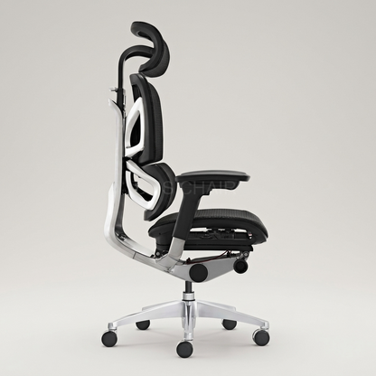GAMVITY Ergonomic Mesh Office Chair Black White Aluminum Alloy product photo