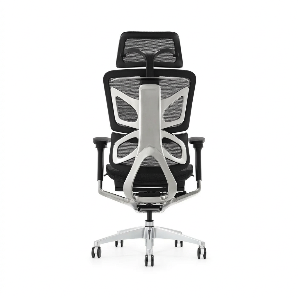 GAMVITY Ergonomic Mesh Office Chair Black White Aluminum Alloy additional product image