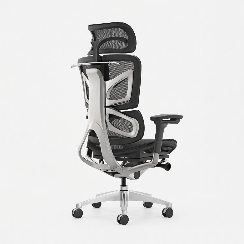 GAMVITY Ergonomic Mesh Office Chair Black White Aluminum Alloy product image