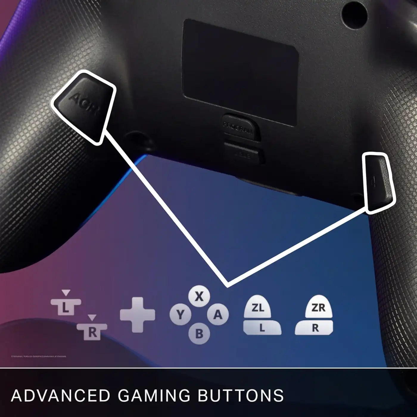 PowerA Enhanced Wireless Controller for Nintendo Switch Lumectra Galactic Vortex
