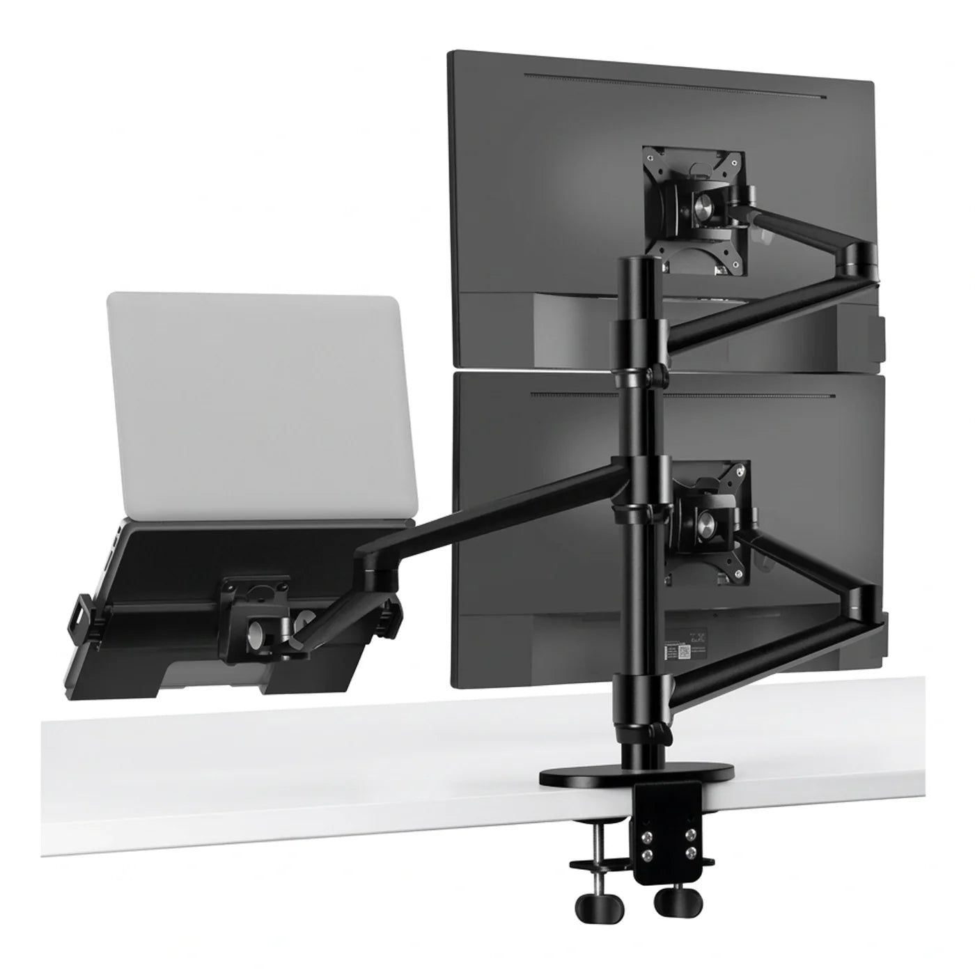 Gamvity 3-in-1 Adjustable Triple Monitor Arm Desk Dual Arm Stand product photo