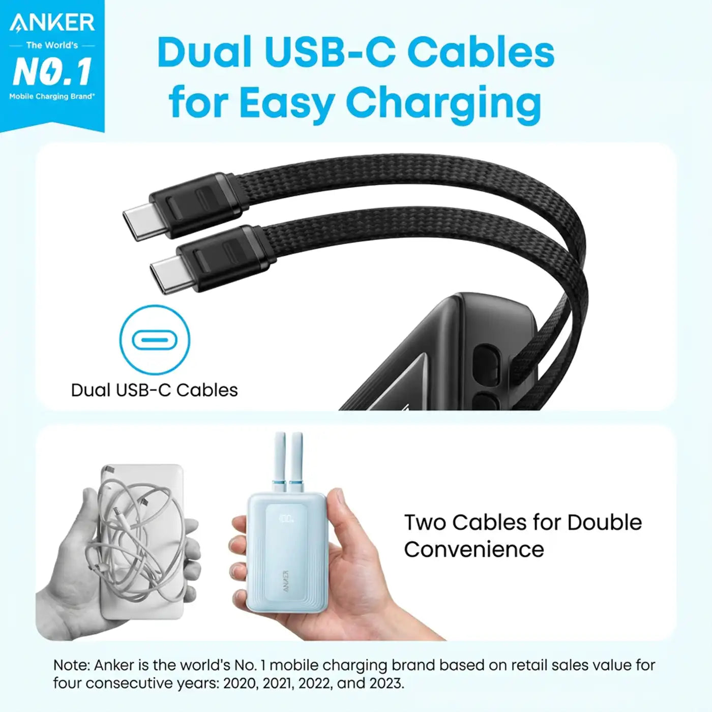 Anker Zolo Power Bank 10000mAh 35W - Black product photo