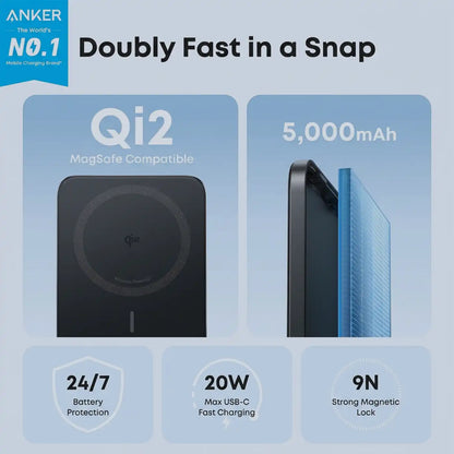 Anker Nano Power Bank Slim 5000 Mah Black additional product image